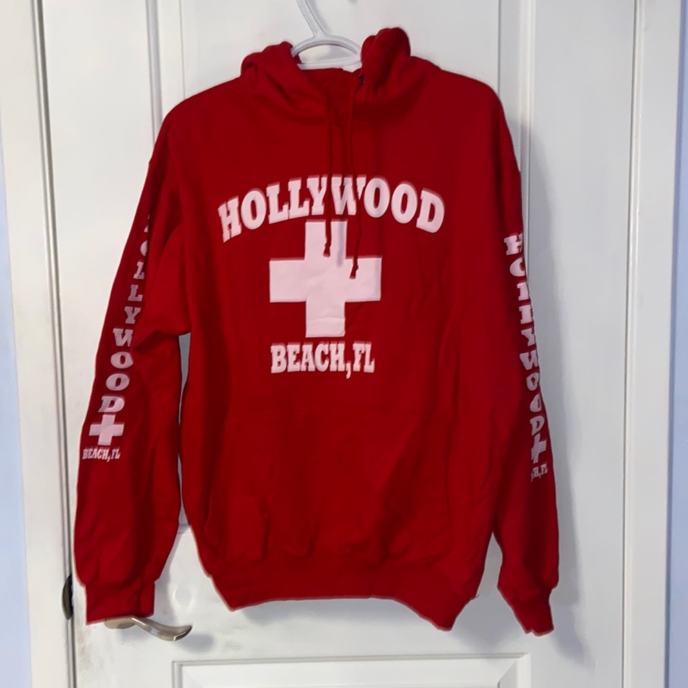 Hollywood Beach Surf Style Hoodie - Lifeguard Hoodie